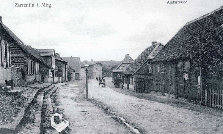 Amtsstraße in Zarrentin um 1904